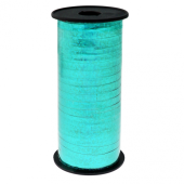Holographic ribbon, turquoise, 100y (92 m)