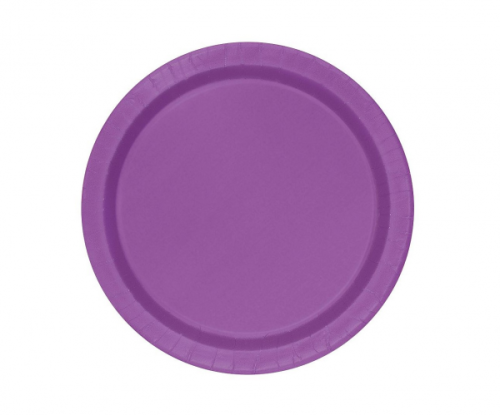 Paper plates, violet, 18 cm, 8 pcs.