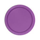 Paper plates, violet, 23 cm, 8 pcs.
