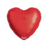 Воздушный шар Ibrex с гелием, Сердце 18 &quot;, Металлический Руби Красный, 5 шт.
