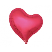 Ibrex hēlija balons, Sweet Heart 18&quot;, Metallic Red, 5 gab.