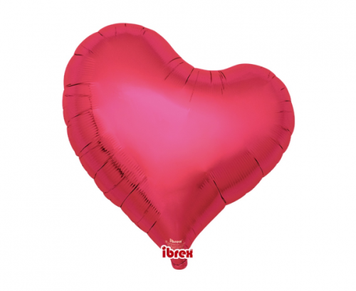 Ibrex hēlija balons, Sweet Heart 18&quot;, Metallic Red, 5 gab.