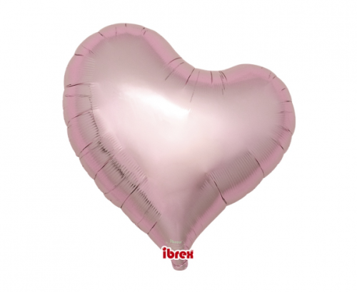 Ibrex hēlija balons, Sweet Heart 18", Metallic Light Pink, 5 gab.