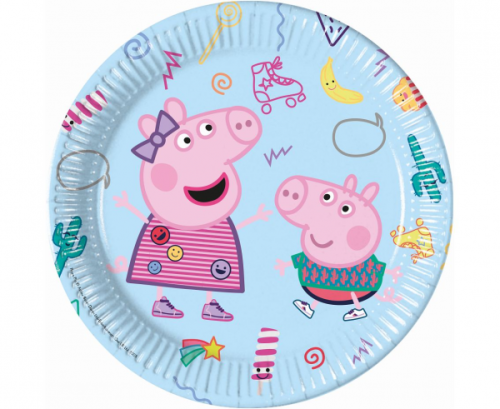 Paper plates Peppa Pig, 23 cm, 8 pcs