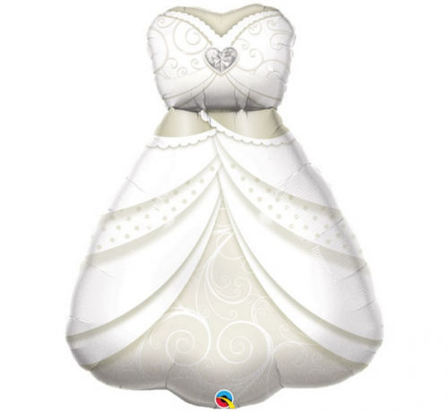 Foil balloon 38 inches QL, Bride Wedding Dress