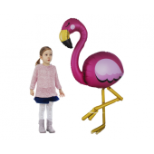Foil balloon SHP walking Flamingo, 86x172 cm