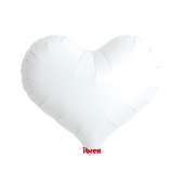 Гелиевый шар Ibrex, Jelly Heart 18 &quot;, белый, 5 шт.
