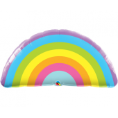 Воздушный шар из фольги 36 дюймов QL SHP Radiant Rainbow