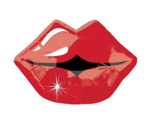 Foil balloon SHP  Red Lips, 43 x 33 cm