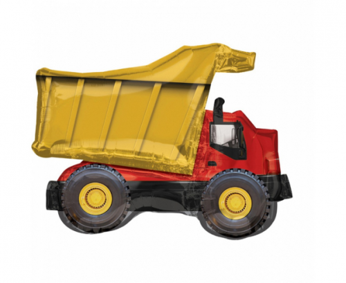 Foil balloon SuperShape Dump Truck, 81 x 63 cm
