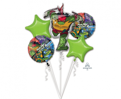 Balloon bouquet Rise of the TMNT / 5 pcs.
