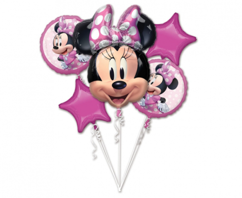 Balloon bouquet Minnie Mouse / 5 pcs.