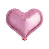 Ibrex hēlija balons, Jelly Heart 18&quot;, Metallic Pink, 5 gab.