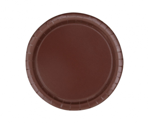 Paper plates, brown, 18 cm, 20 pcs. Paper plates, brown, 18 cm, 20 pcs.