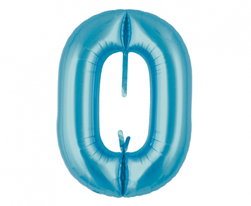 Ibrex Chain hēlija balons, Link 29"x21", Metallic Light Blue, 5 gab.