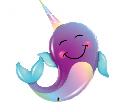 Воздушный шар фольгированный 40 "QL SHP Narwhal Воздушный шар фольгированный 40 "QL SHP Narwhal