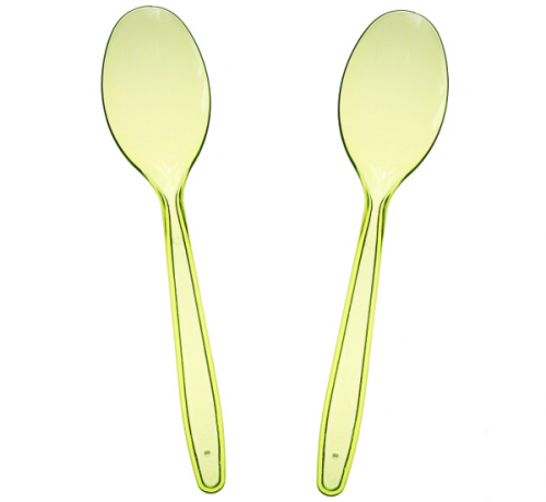 Transparent Spoon, light green