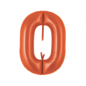 Ibrex Chain hēlija balons, Link 29&quot;x21&quot;, Metallic Orange, 5 gab.