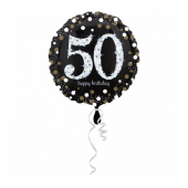 Воздушный шар фольгированный 18 &quot;CIR Sparkling Birthday 50