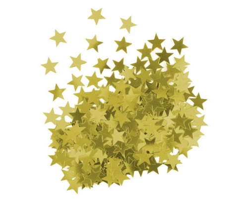 STAR foil confetti, gold