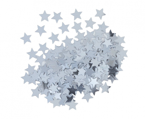 STAR Foil confetti, silver