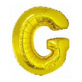 Воздушный шар из фольги &quot;Буква G&quot;, золото, 85 см.