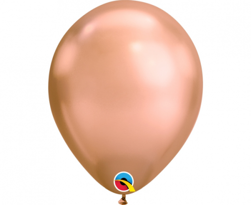 Balons QL 7", rožzelta hroms / 100 gab.