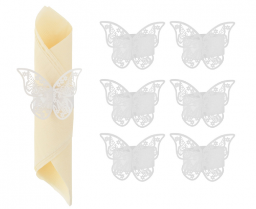 Napkin rings W&C Butterflies, 6 pcs.