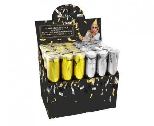 Canon confetti gold and silver, size 20 cm, 24 pcs Canon confetti gold and silver, size 20 cm, 24 pcs
