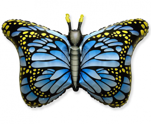 Foil balloon 24 inches FX, Butterfly, (blue) Foil balloon 24 inches FX, Butterfly, (blue)
