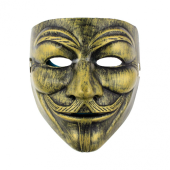 Protest mask, gold