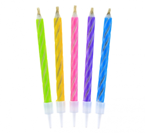 Magic Candles, Pastel, 10 Pcs Magic Candles, Pastel, 10 Pcs