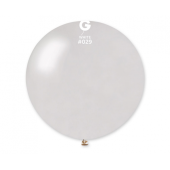 GM30 balloon, metallic sphere 0,80 m, white