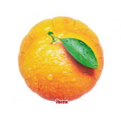 Гелиевый шар Ibrex, круглый 14 &quot;, апельсины, в упаковке
