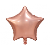 Folija balons Star, matēts rozā zelts, 19&quot;