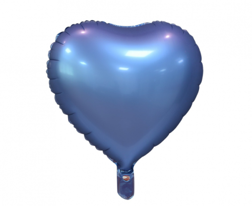 Воздушный шар из фольги &quot;Сердце&quot;, матовый, фиолетовый, 18 дюймов.