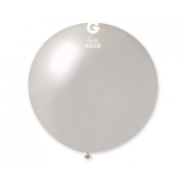 GM30 balloon, metallic sphere 0,80 m, pearl colour