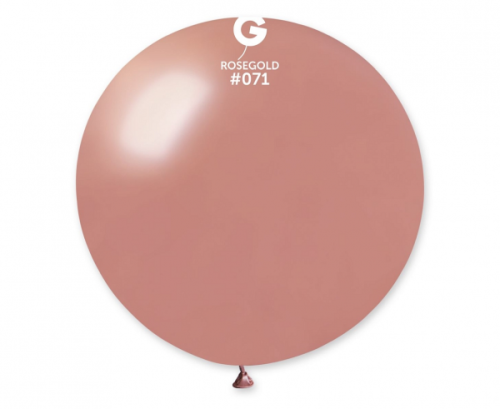 GM30 balloon, metallic sphere 0,80 m, rosegold