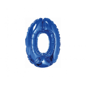Folija balons Nr 0, zils, 35 cm