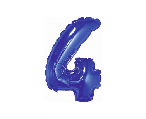 Фольгированный шар № 4, синий, 35 см Фольгированный шар № 4, синий, 35 см