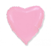 Воздушный шар из фольги JUMBO FX Heart, пудрово-розовый