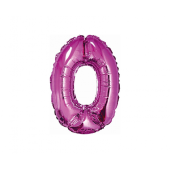 Воздушный шарик из фольги No 0, розовый, 35 см