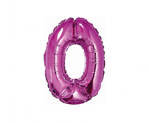 Folijas balons No 0, rozā, 35 cm Folijas balons No 0, rozā, 35 cm