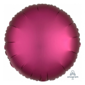 Balloon folic Sateen Lux S15, CiR dark pink, 43 cm