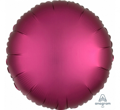 Balloon folic Sateen Lux S15, CiR dark pink, 43 cm