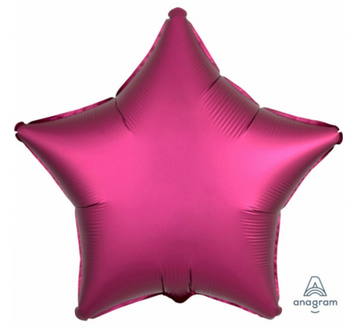 Balloon folic Sateen Lux S15, STR dark pink , 43 cm