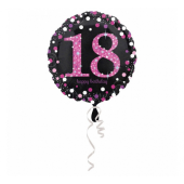 Folic balons 18 collas — Pink Celebration 18 collas