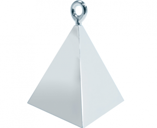 Balloon weight QL Pyramid, silber / 1 pc.