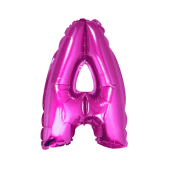 Воздушный шар из фольги &quot;Letter A&quot;, розовый, 35 см.