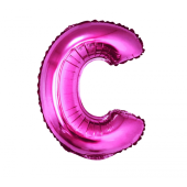 Воздушный шар из фольги &quot;Letter C&quot;, розовый, 35 см.